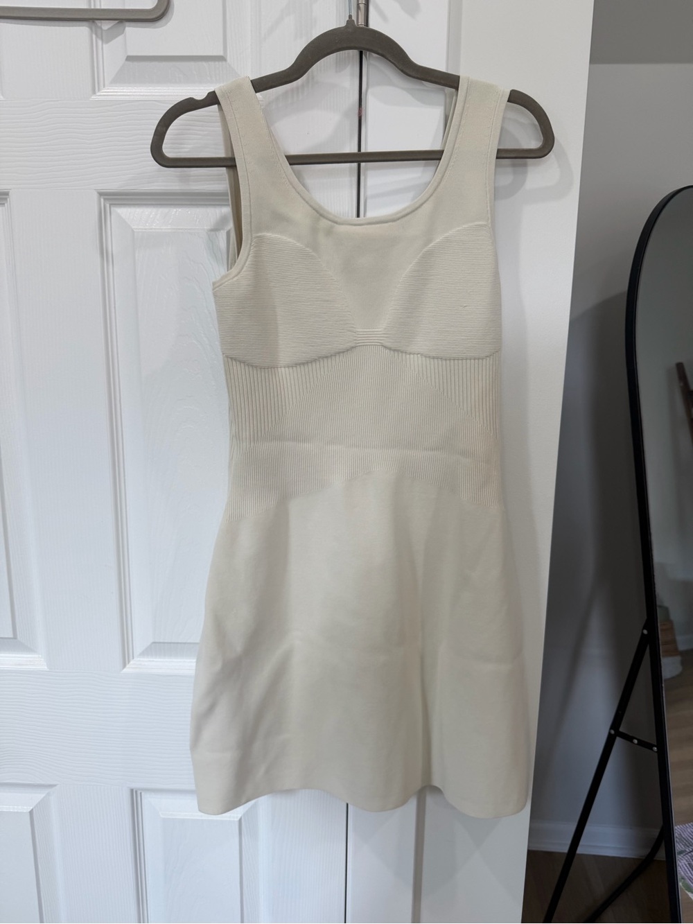 lululemon athletica Cream Sleeveless Knit Mini Dress